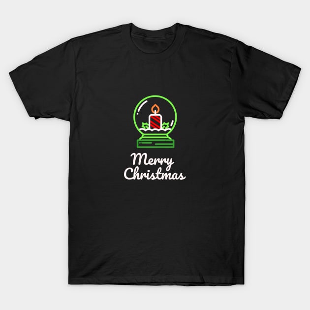 Merry Christmas gift / candle T-Shirt by DenielHast